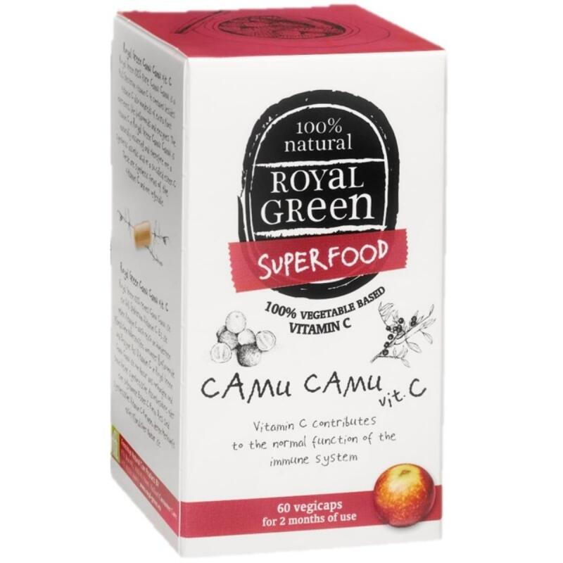 Camu camu vitamine C vcaps van Royal Green, 1x 60capsules.